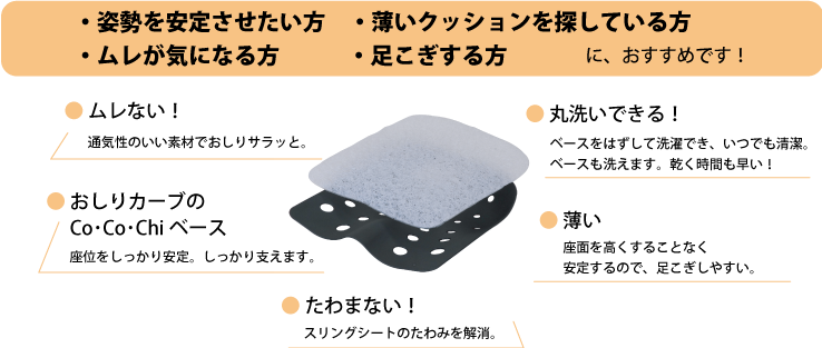 車いす用クッション にこにこfit タカノハートワークス タカノ株式会社